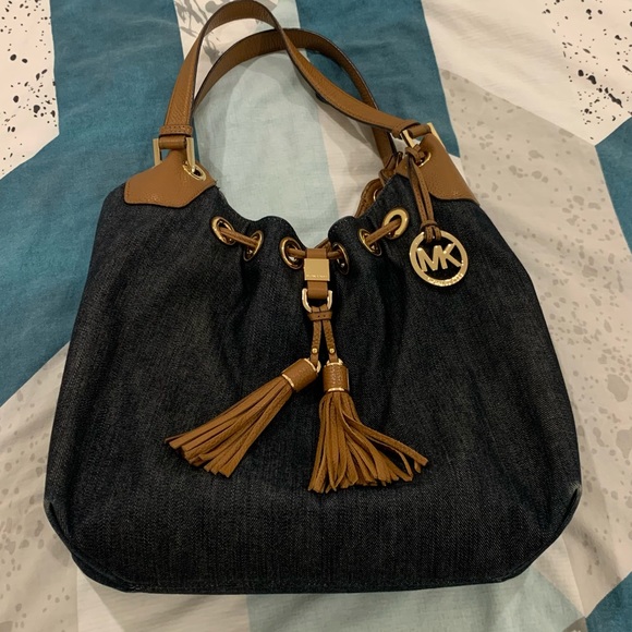 Michael Kors Denim Shoulder Bag 